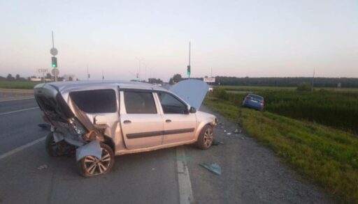 Под Тюменью пьяный водитель спровоцировал массовое ДТП