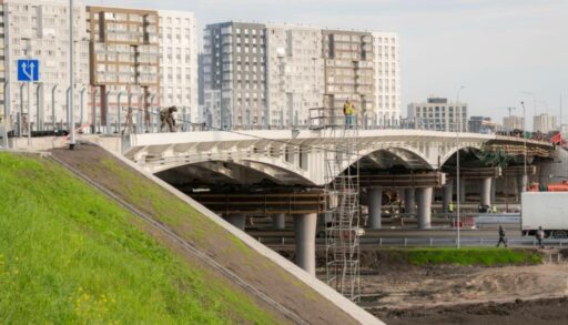 В Тюмени завершается строительство новой развязки на Московском тракте