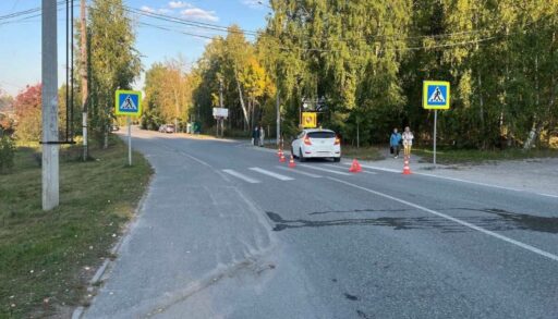 В Тюмени на "зебре" сбили 10-летнюю велосипедистку