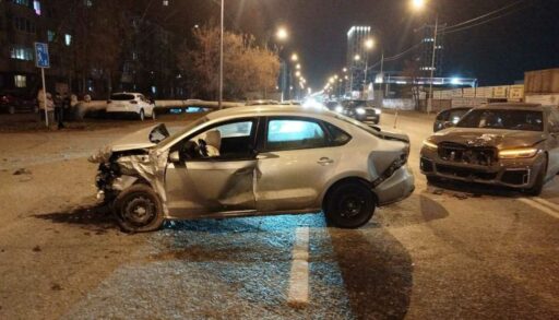 Вчера вечером в Тюмени произошло массовое ДТП